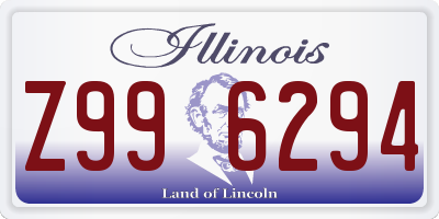 IL license plate Z996294