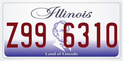 IL license plate Z996310