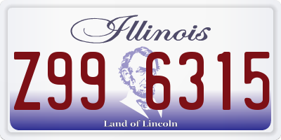 IL license plate Z996315