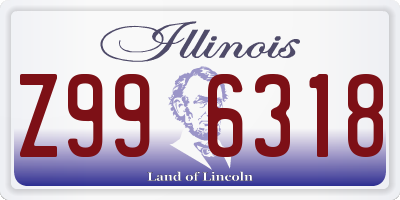IL license plate Z996318