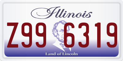 IL license plate Z996319