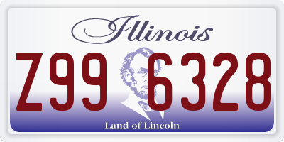 IL license plate Z996328