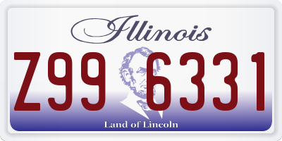 IL license plate Z996331