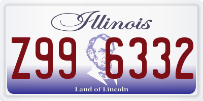 IL license plate Z996332