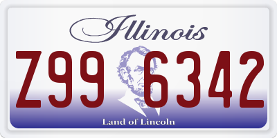 IL license plate Z996342