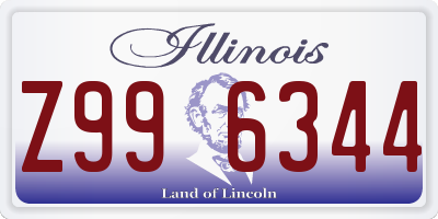IL license plate Z996344