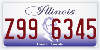 IL license plate Z996345