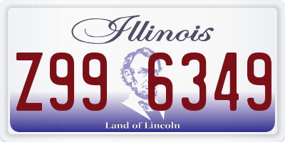 IL license plate Z996349
