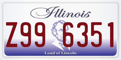 IL license plate Z996351