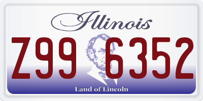 IL license plate Z996352
