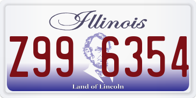 IL license plate Z996354