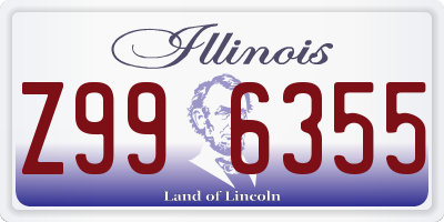 IL license plate Z996355