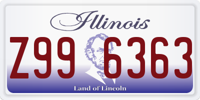 IL license plate Z996363