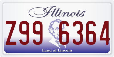 IL license plate Z996364
