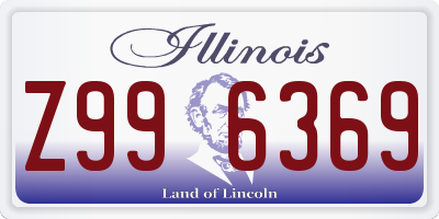 IL license plate Z996369