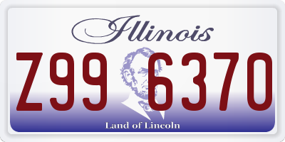 IL license plate Z996370