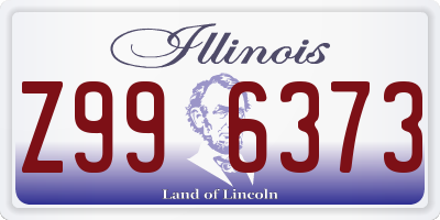 IL license plate Z996373