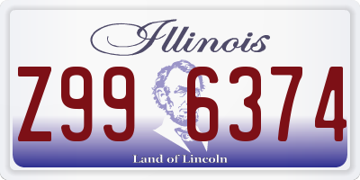 IL license plate Z996374