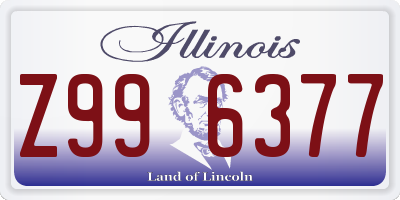 IL license plate Z996377