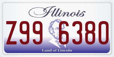 IL license plate Z996380