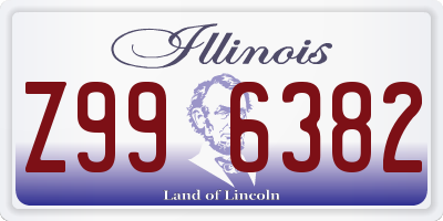 IL license plate Z996382
