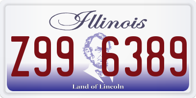 IL license plate Z996389