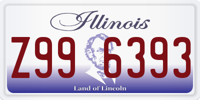 IL license plate Z996393