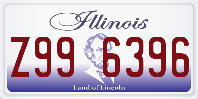 IL license plate Z996396