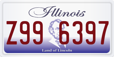 IL license plate Z996397