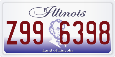 IL license plate Z996398