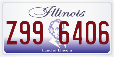 IL license plate Z996406