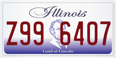 IL license plate Z996407