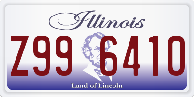 IL license plate Z996410