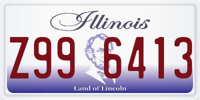 IL license plate Z996413