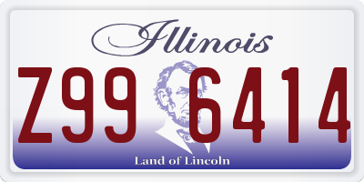 IL license plate Z996414