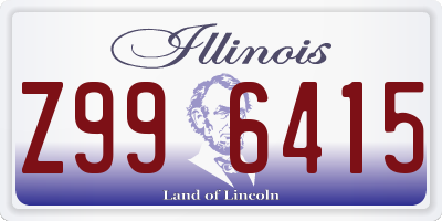 IL license plate Z996415