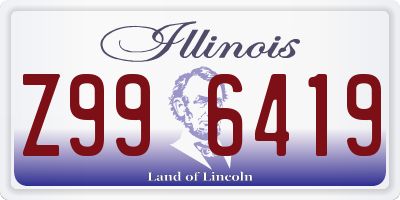 IL license plate Z996419
