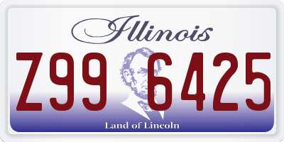 IL license plate Z996425
