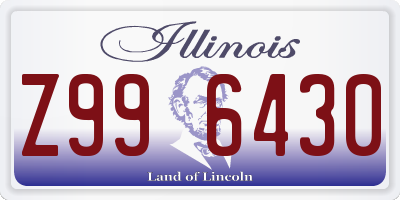 IL license plate Z996430