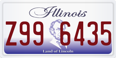 IL license plate Z996435