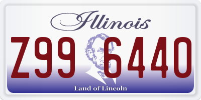 IL license plate Z996440