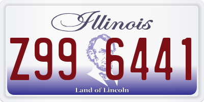 IL license plate Z996441