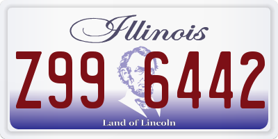 IL license plate Z996442