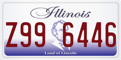 IL license plate Z996446