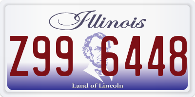 IL license plate Z996448