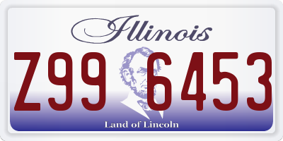 IL license plate Z996453