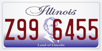 IL license plate Z996455