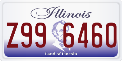 IL license plate Z996460