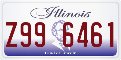 IL license plate Z996461