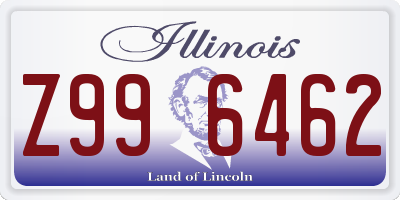 IL license plate Z996462